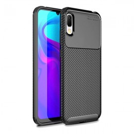 Силиконов гръб AUTO FOCUS Carbon за Huawei Y6 2019 Черен 