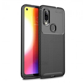 Силиконов гръб AUTO FOCUS Carbon за Motorola One Vision Черен 