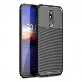 Силиконов гръб AUTO FOCUS Carbon за Nokia 3.2 Черен 