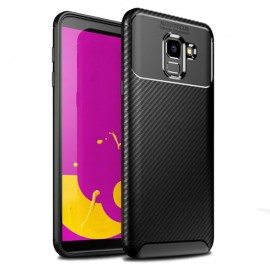Силиконов гръб AUTO FOCUS Carbon за Samsung Galaxy J6 Черен 