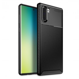 Силиконов гръб AUTO FOCUS Carbon за Samsung Galaxy Note 10 Черен 