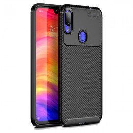 Силиконов гръб AUTO FOCUS Carbon за Xiaomi Redmi Note 7 Черен 