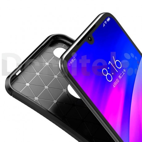 Силиконов гръб AUTO FOCUS Carbon за Xiaomi Redmi 7 Черен
