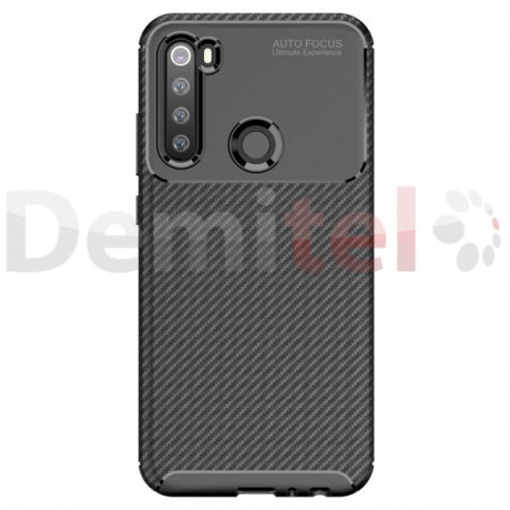 Силиконов гръб AUTO FOCUS Carbon за Xiaomi Redmi Note 8 Черен