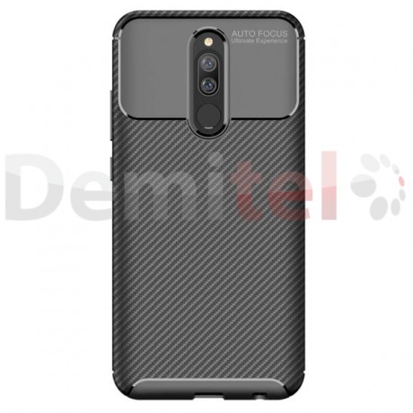 Силиконов гръб AUTO FOCUS Carbon за Xiaomi Redmi 8 Черен