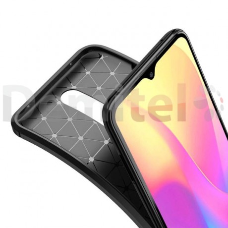 Силиконов гръб AUTO FOCUS Carbon за Xiaomi Redmi 8 Черен