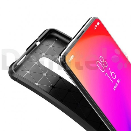 Силиконов гръб AUTO FOCUS Carbon за Xiaomi Mi 9T / Mi 9T Pro Черен