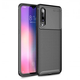 Силиконов гръб AUTO FOCUS Carbon за Xiaomi Mi 9 Черен 