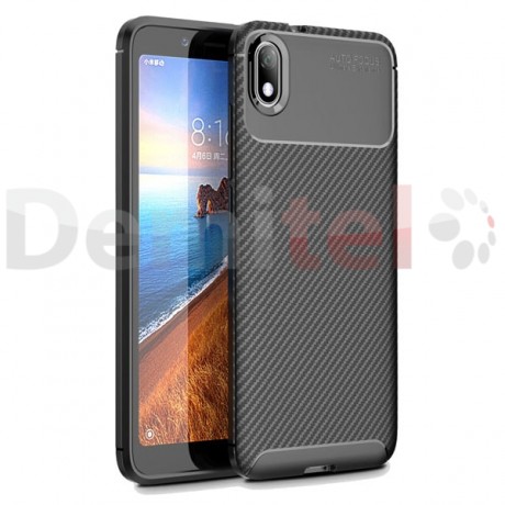 Силиконов гръб AUTO FOCUS Carbon за Xiaomi Redmi 7A Черен