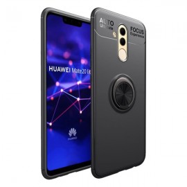 Силиконов гръб AUTO FOCUS Magnetic Ring за Huawei Mate 20 Lite Черен 