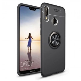 Силиконов гръб AUTO FOCUS Magnetic Ring за Huawei P20 Lite Черен 