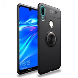 Силиконов гръб AUTO FOCUS Magnetic Ring за Huawei Y7 2019 Черен 