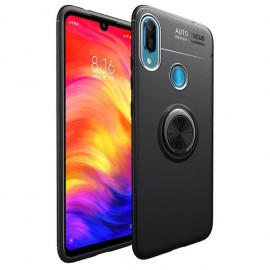 Силиконов гръб AUTO FOCUS Magnetic Ring за Huawei Y6 2019 Черен 
