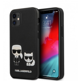 Силиконов гръб Karl Lagerfeld за iPhone 12 Mini Черен 