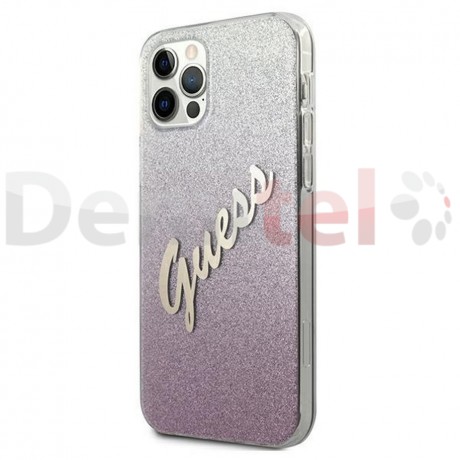 Силиконов гръб Guess за iPhone 12 Max Розов 