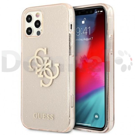 Силиконов гръб Guess за iPhone 12 Pro Розов