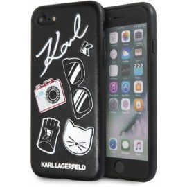 Силиконов гръб Karl Lagerfeld за iPhone SE Черен 
