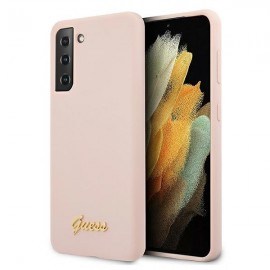 Силиконов гръб Guess за Galaxy S21 Розов 
