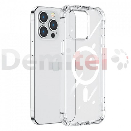 Силиконов гръб Joyroom Magnetic JR-14H7, за iPhone 14 Plus Прозрачен