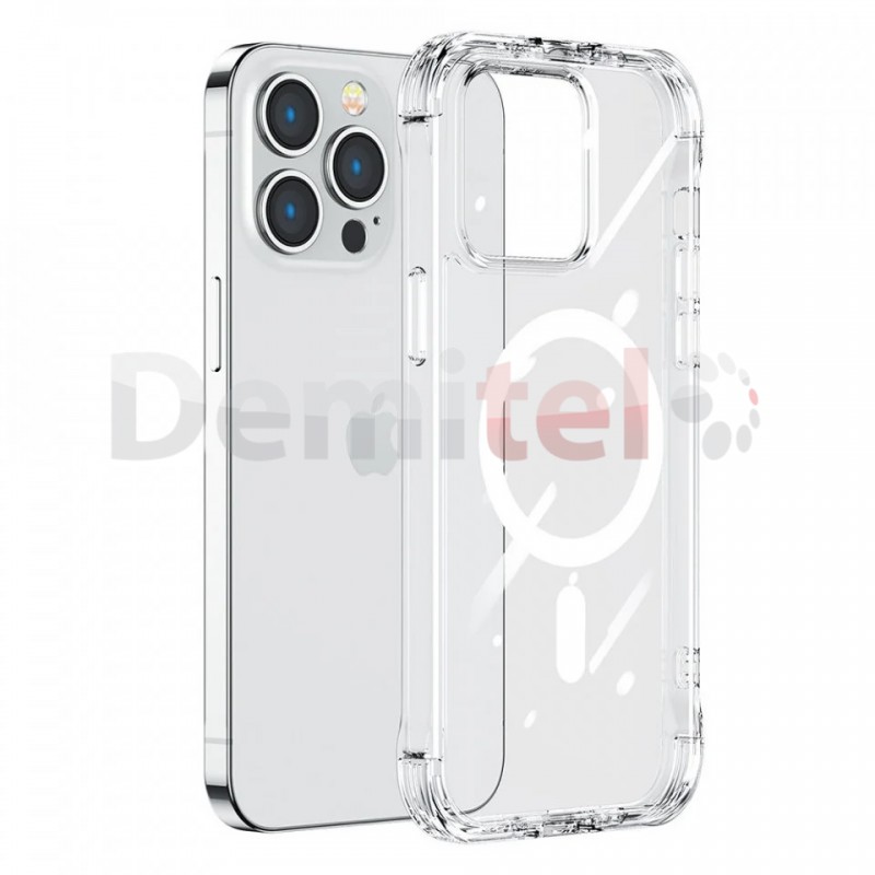Силиконов гръб Joyroom Magnetic JR-14H7, за iPhone 14 Plus Прозрачен