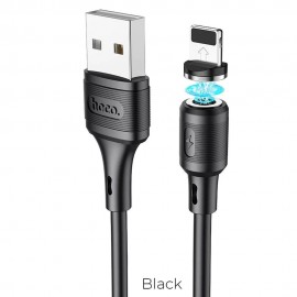 Кабел Hoco X52, USB за iPhone Lightning 8-pi магнитен 2,4A Sereno Черен 