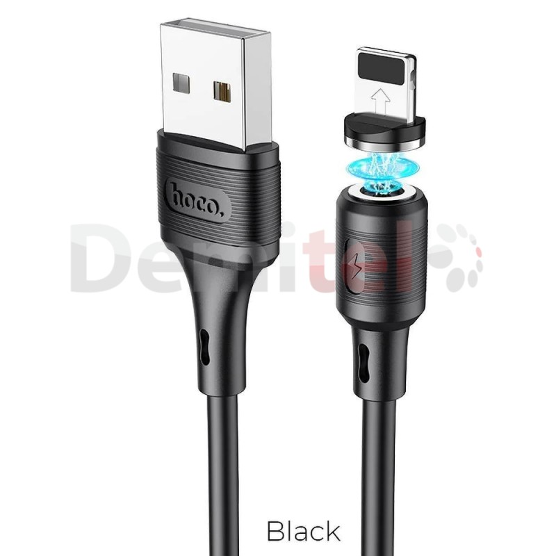 Кабел Hoco X52, USB за iPhone Lightning 8-pi магнитен 2,4A Sereno Черен