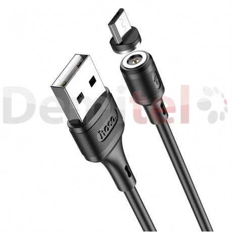 Кабел Hoco X52, USB to Micro-USB Lightning 8-pi магнитен 2,4A Sereno Черен