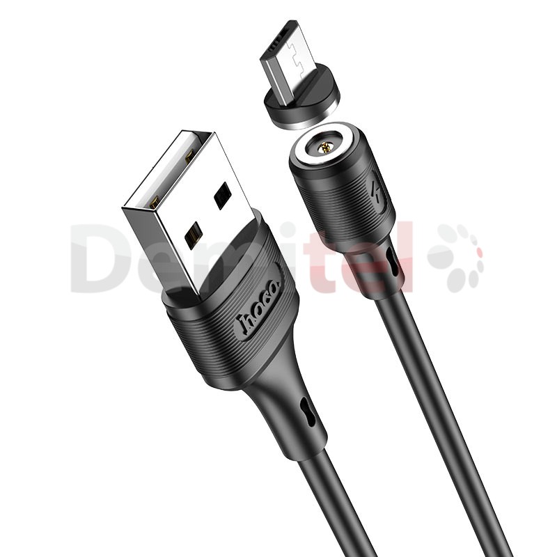 Кабел Hoco X52, USB to Micro-USB Lightning 8-pi магнитен 2,4A Sereno Черен