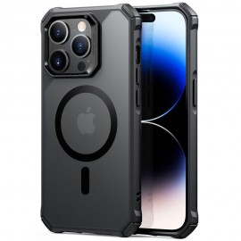 Калъф за iPhone 14 Pro, ESR, Air Armor, HaloLock, Прозрачен с Черни рамки 