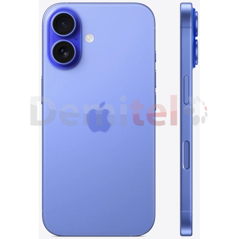 Смартфон Apple iPhone 16, 128GB, Син