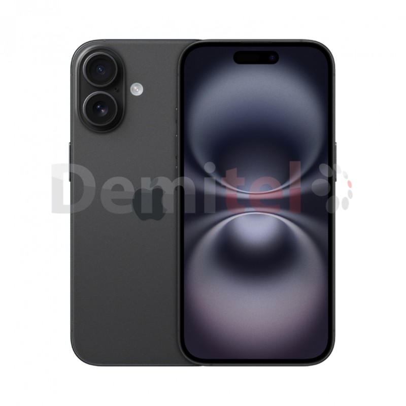Смартфон Apple iPhone 16, 128GB, Черен
