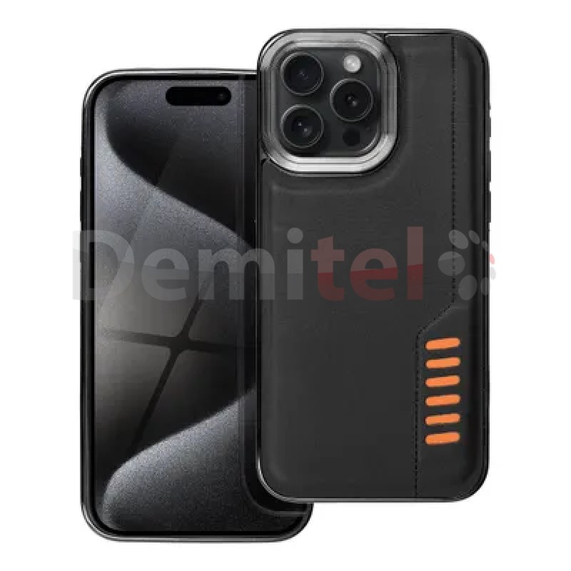 Калъф за iPhone 15 Pro, Milano Case, Черен