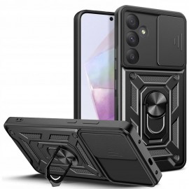 Калъф за Samsung Galaxy A55 5G, Ring Armor Camslide, Черен 