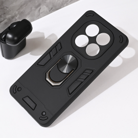 Калъф за Xiaomi Redmi Note 14 Pro Plus, Ring Armor Camslide, Черен 
