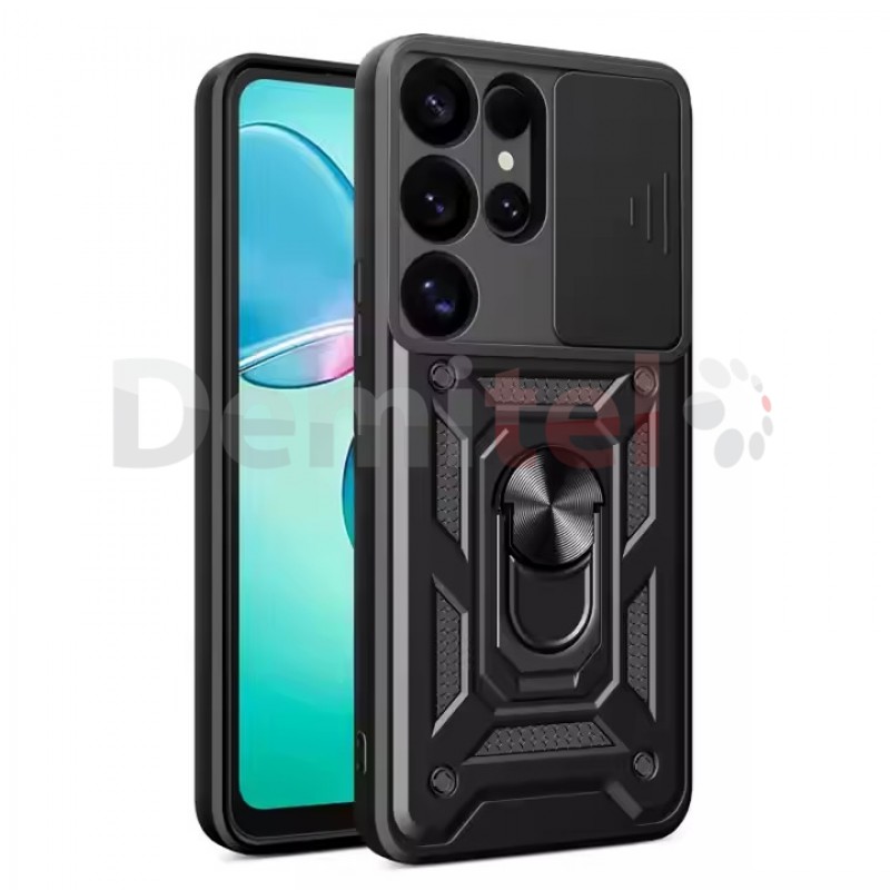 Калъф за Samsung Galaxy S25 Ultra Ring Armor Camslide Черен