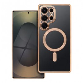 Калъф за Samsung Galaxy S25 Ultra, DuxDucis Electro Mag Cover, Златист 