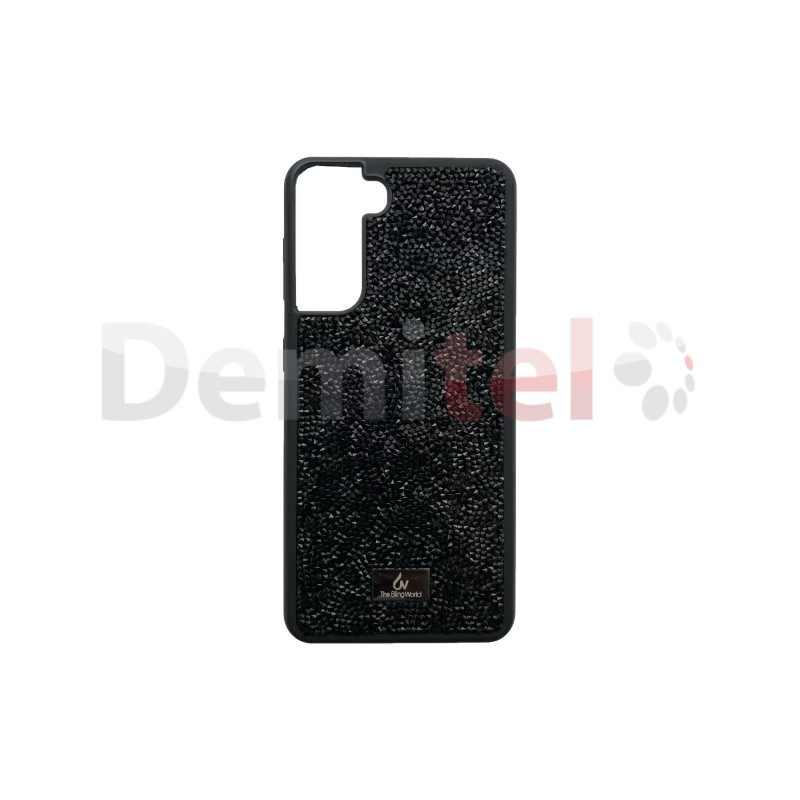 Калъф за Samsung Galaxy S25 Ultra, Черен с камъчета 