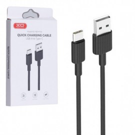 Кабел Xo, NB-P156, USB-A > Type-C 1M, Черен 