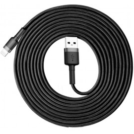 Кабел Baseus Cafule Series Rapid Charge USB>Lightning 2M Черен 