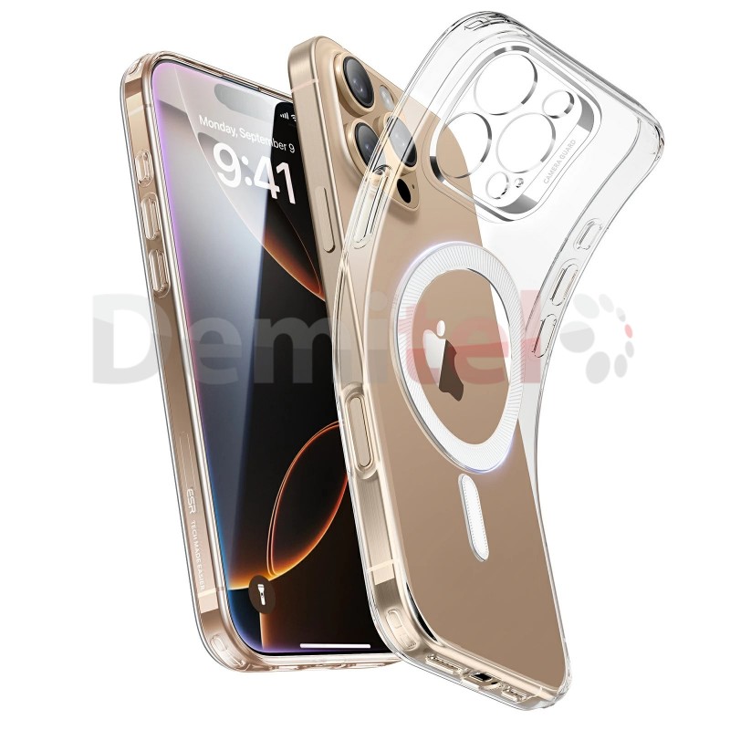 Калъф за iPhone 16+ ESR Zero Clear MagSafe Прозрачен
