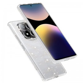 Калъф за Xiaomi Redmi Note 14 Pro 5G/14 Pro Plus Crystal Case Прозрачен с брокат 