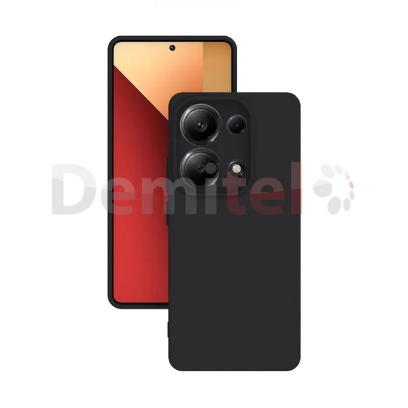Калъф за Xiaomi Redmi Note 13 4G Silicone Matt Черен