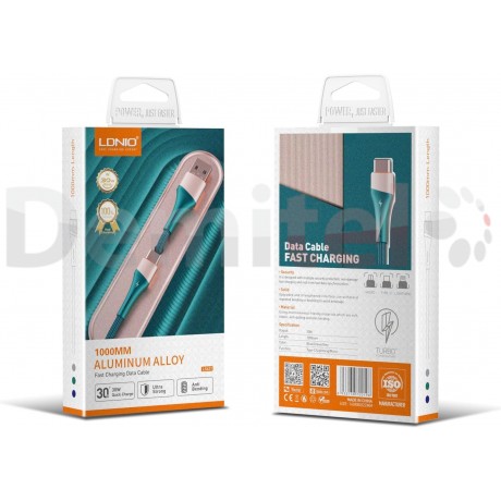 Кабел LDNIO LS63 30w 1M Type-C Fast Charging Data Cable 