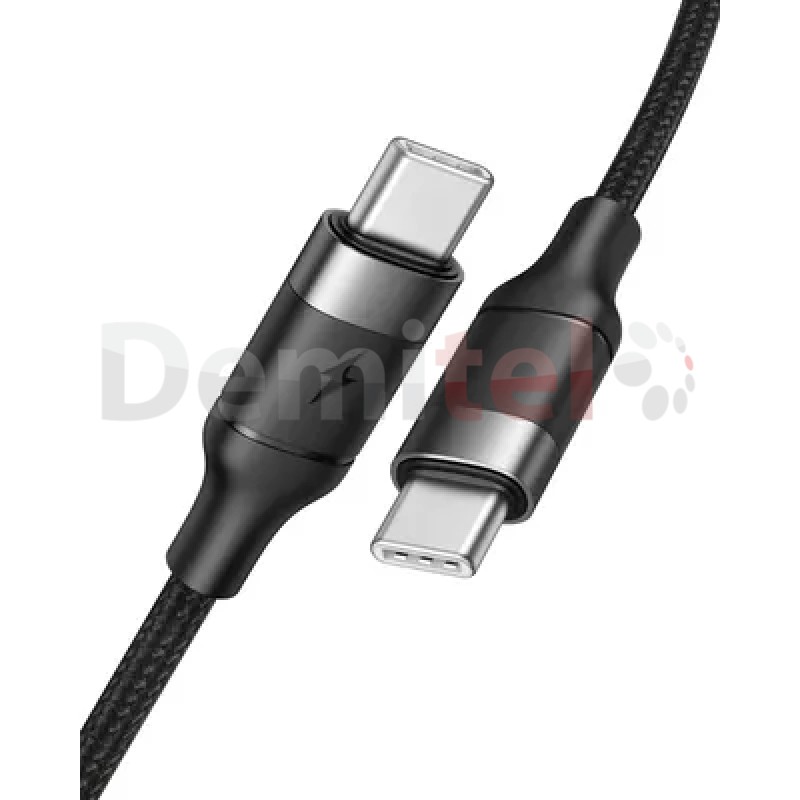 Кабел Veger Type-C > Type-C 100W 1.5M Черен