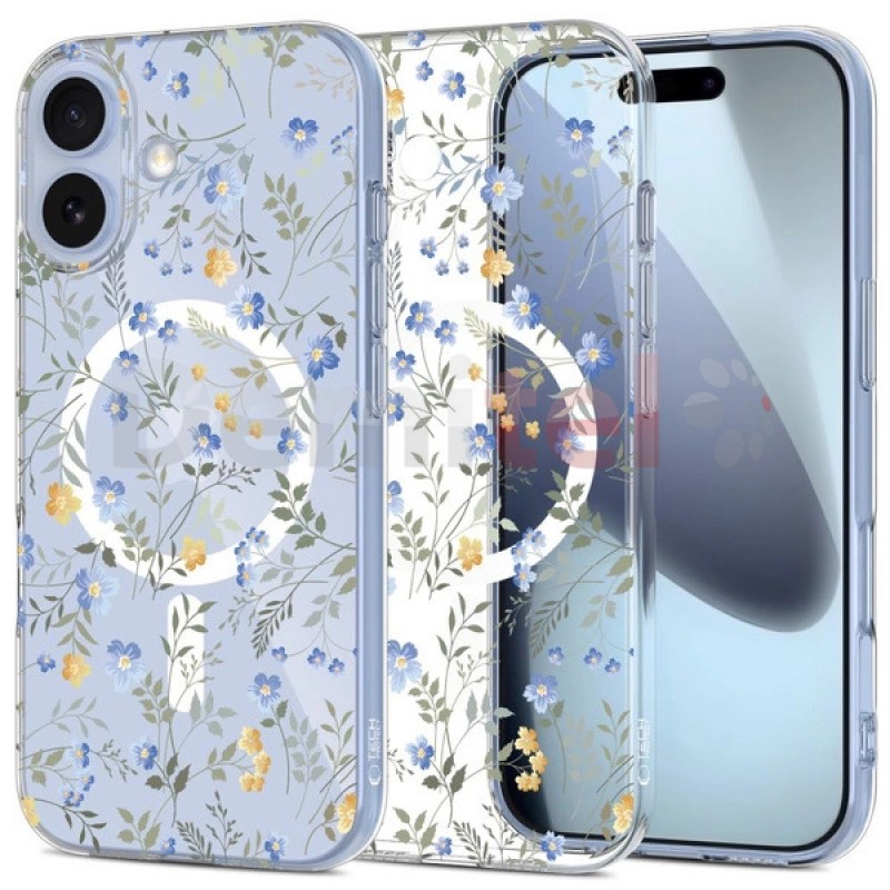 Калъф за iPhone 17 Tech-Protect FlexAir MagSafe Цветя