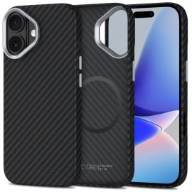 Калъф за iPhone 17 Tech-Protect Ion Carbon MagSafe Черен 