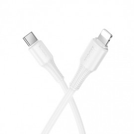 Кабел Hoco X120 PD27W Type-C > Lightning 1М Бял 