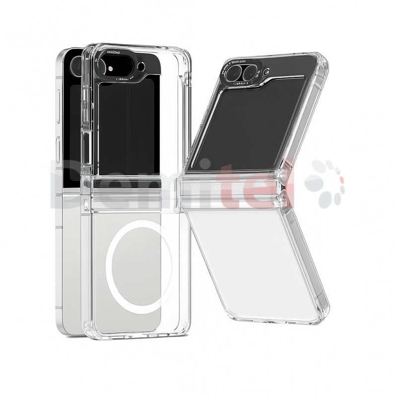 Калъф за Samsung Galaxy Z Flip 7 Molan Cano Mag Silicone Case Прозрачен