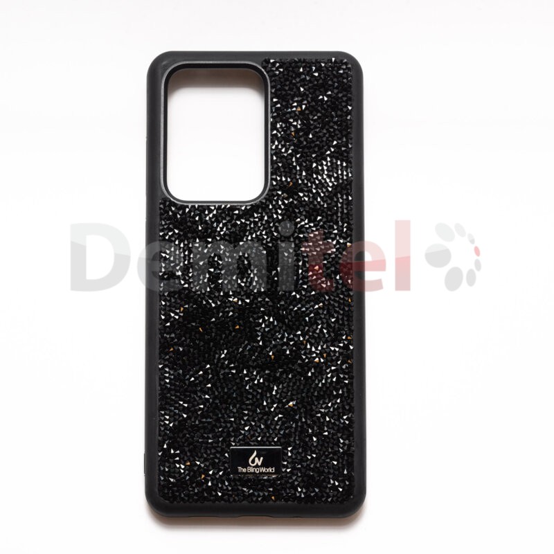 Калъф за Samsung Galaxy S25 The Bling World Черен с камъчета