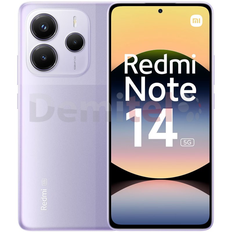 Смартфон Xiaomi Redmi Note 14 5G 128GB 6GB RAM Lavender Purple 